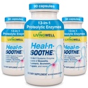 HEAL- N- SOOTHE Joint Support Supplements - Enzymy proteolityczne takie jak Bromelain & Papain, z Boswellia, Turmeric & Ginger- Promotes Protein Digestive Function & Body Defense Welnes- 90 Count (3 Pack)