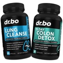 Lung Cleanse & Colon Detox - Herbal Figuas Wsparcie zdrowia układu oddechowego i poruszenia jelita