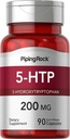Piping Rock 5- HTP Supplement Supplement Description 124; 200mg Description 124; 90 kapsułki Description 124; 5- Hydroxytryptofan Description 124; Griffonia Simplicifolia Extract Description 124; Non-GMO, Gluten Free