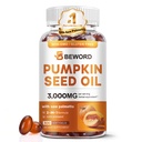 Pumpkin Seed Oil with Saw Palmetto Softgels, 3000mg Per Serving, 300 Softgels | Cold-Pressed with Essential Fatty Acids & Phytosterols | Supports Hair, Urinary, Bladder & Prostate Health | Non-GMO