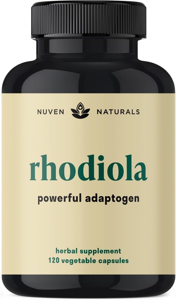 Rhodiola Rosea 600 mg Assistance 124; 60 Służb Assistance 124; Ultra Pothent Rhodiola Supplement z 3% Salidrozydem i 1% Rosavins for Stress Support, Mood Support & Energy - Adaptogens for Calm & Focus - Gluten Free & Non-GMO