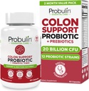Probulin Colon Supplement Probiotic Supplement, Daily Gut, Digestive, i immunologicznego zdrowia Probiotyki Kapsułki dla mężczyzn i kobiet, 20 Miliard CFU, Wegan, 60 Licz butelek
