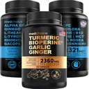 MEDCHOICE Turmeric & Ginger (120ct) i Nootropic Brain (120ct) Suplement Bundle - Wellness Duo dla Joint, Trawienie, Mózg, & Mood Support - Wegan, Non-GMO, Gluten- Free