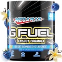 G Paliwo Megaman Energy Drink Powder, Pre Workout Cafeline Mix for Gaming, Sugar Free Focus Amino, Witamina + Przeciwutleniacze, 9.9oz (Blue Slushee, 40 Servings)