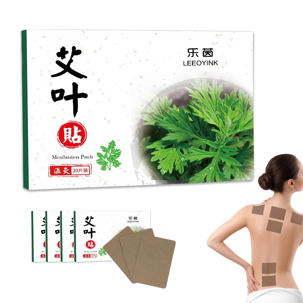 (100pcs) Moxibustion Patches for Muscle & Joint Relief – Natural Moxa Sticker for Back, Neck & Joint Discomfort – Herbal Heat Therapy, Targeted Comfort for Long-Lasting Relief