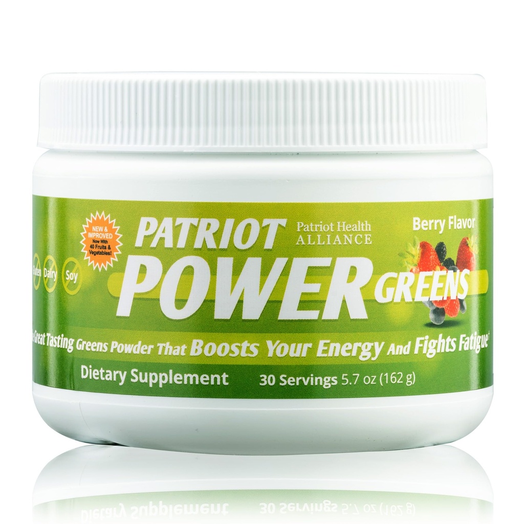 Patriot Power Greens: 40+ Fruits & Vegetables, Organic Superfood Dietary Supplement, 30 Servings