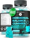 PMS Gummies Hormonal Balance Supplements for Women - Probiotyczne PMS Vitamin Menstrual Cramp Relief, Hot Flash Menopauza Support - PMS Relief z Dong Quai, Chasteberry, Black Cohosh & Ashwagandha