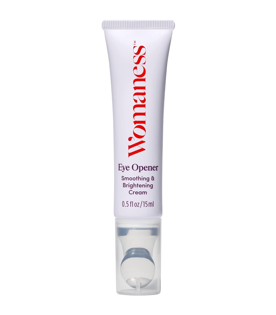 Womaness Eye Open - Anti Aging, Hydrating, & Nawilżające pod kremem do oczu dla ciemnych kręgów i puffiness - Z kwasem hialuronowym, Bakuchiol Retinol Alternatywny, & Firming Red Algae Extract - 15ml