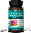 Milk Thistle Supplement - Liver Detox Cleanse Formula Herbal Liver Support with Milk Thistle, Dandelion Root, Artichoke, Turmeric, Astragalus for Liver Health, 90 Capsules