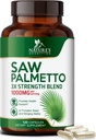 Saw Palmetto for Men - 3X Strength Prostate Health Supplements for Men's Health Support - with Stinging Nettle and Pumpkin Seed Extract - Prostate Urinary & Hair Health Support - 120 Capsules