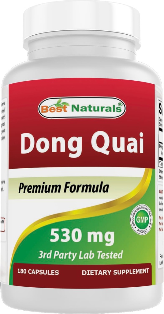 Najlepsi naturalni Dong Quai 530 mg 180 kapsułek