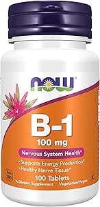 Teraz żywność Witamina B-1 (Tiamina) 100mg, 100 tabletek (Opakowanie po 2)