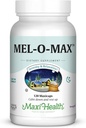 Maxi Health Mel-O- Max - Melatonina - z Valerian Root - Pomoc na sen - 120 kapsułki - Kosher