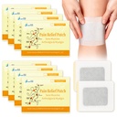 Far-Infrared Knee Patches for Pain Relief – 12 Hours Long-Lasting Herbal Pain Patch Warmth for Sore Knees, Joints & Leg, Drug-Free Adhesive Heat Sticker Flexible for Movement, Daily Comfort (16 Count)