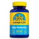 Nature 's Life Saw Palmetto for Men 580mg - Tradycyjny suplement prostaty - Men' s Health, Prostate and Uurinary Tract Support w / Beta Sitosterol roślin Steroli, 60- Day Guarantee, 100 Serv, 100 Kapsułki