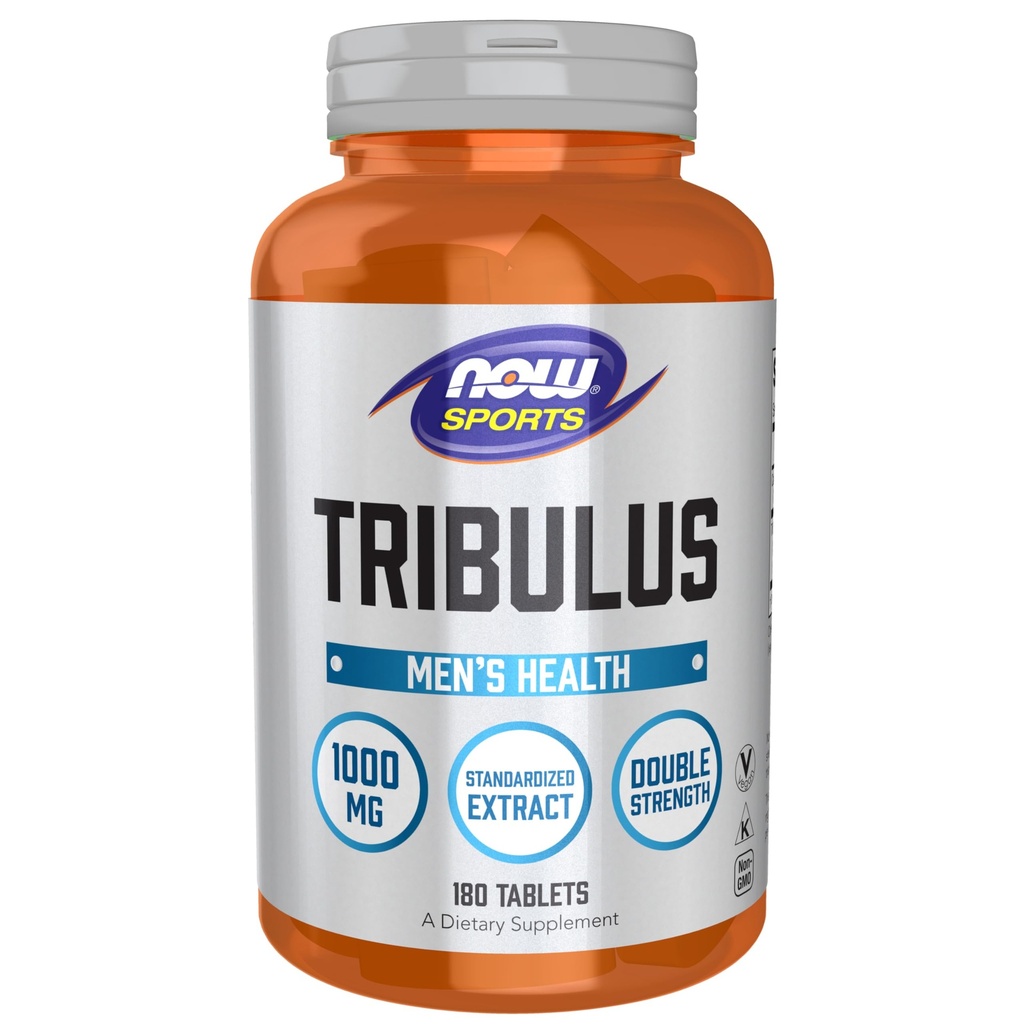 Teraz żywność Sport Żywienie, Tribulus (Tribulus terrestris) 1000 mg, Podwójna siła, Zdrowie mężczyzn, 180 Tabletki