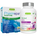 Igennus Pharmepa Restore + Methylated Kids Multivitamin Gummy Attention & Focus Bundle for 6y+, 1000mg Pure EPA Fish Oil + 90 Sugar Free Berry Gummies