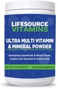 LifeSource Witaminy Ultra Multiwitaminy i Proszek mineralny - Całość żywności na bazie - 30 Day Supply