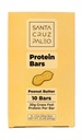 Santa Cruz Paleo Protein Bar – 20g Grass-Fed Whey & Collagen Protein – Wildflower Honey Sweetened, No Seed Oils, High Protein Snack Bar (Peanut Butter Flavor, Pack of 10)