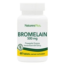 Natury Plus Bromelain - 500 mg - Naturalny suplement proteolityczny - 60 Tabletki wegetariańskie (60 Servings)