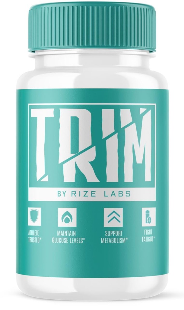 rize labs Trim Supplement, Capsules for Advanced Weight Loss, Pills Curated to Push Through The Cutting and Sculpting Phase for a Sculpted Physique (60 Capsules)