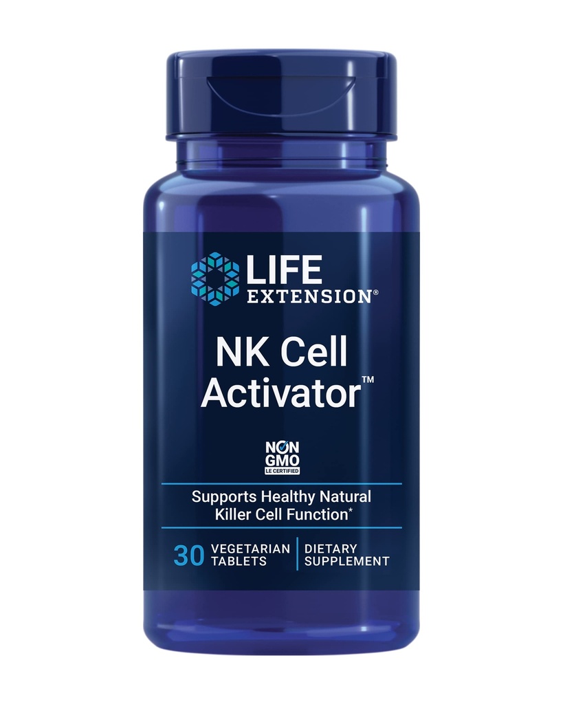 Life Extension NK Cell Activator ™, Wsparcie immunologiczne, Natural Killer Cell Activity, enzymatycznie modyfikowane otręby ryżowe, Non-GMO, Wegetarianin, 30 Tabletki