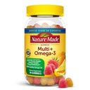 Nature Made Multivitamin + Omega-3, Multivitamin Gummies for Women and Men, Daily Nutritional Support, 80 Adult Gummy Vitamin & Minerals, 40 Day Supply