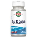 KAL Cynk Orot 30mg, Trwałe zwolnienie, Chelated Cynk Tablets, Suplement wsparcia immunologicznego, Synteza protein, Metabolizm, Wsparcie energetyczne, Wegan, Gluten Free, 60- Day Guarantee, 90 Słupki, 90 Tabletki