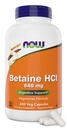 Teraz HCl Betaine 648mg 240 Kapsułki Veg (Opakowanie po 2) - Suplement Enzymów trawiennych - Wzmocniony z Pepsin Protaine dla wsparcia diety białka