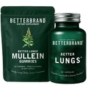 Betterbrand Better Lungs Health Pack - BetterLungs & Mullein Gummies - Kompletny pakiet odnowy oddechowej: BetterLungs & Mullein Gummies - 30 Day Supply