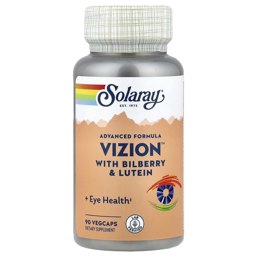 Solaray Vizion Bilberry Special Formula (42 mg) 90 Count