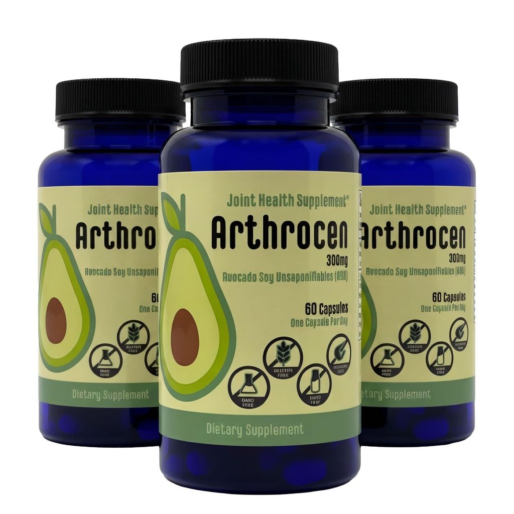 Joint Health Supplement, 300Mg Avocado Soy Unsaponiable, Non-GMO, Dairy Free, Gluten Free & Shellfish Free, 60 Day Supply, One Capsule Per Day (6 miesięcy)...