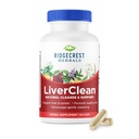 Ridgecrest Herbals IngelClean, Herbal Liver Supplement Supplement, Błogosławiony Thistle, Dandelion, Detox, Cleanse Support, Zdrowy Bile (60 Czapki, 30 Serv)