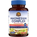 Vitalitown Magnezu Complex Supplement ASTM 124; 300 mg Mag Elemental 124; Magnezu Cytrate Glycinate Taurate AIATE 124; Non- GMO, No gluten, 90 Vegan Magnesio Kapsułki dla Bone Brain Heart
