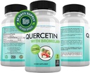 DOKTOR ZALECONY DOKUMENTY Quercetin 800mg w / bromelain 165mg na służby- 120 Veggie Capsules- Full 60 Day Supply, suplement witaminy do wsparcia i bioflawonoidy, Gluten Free, Non-GMO