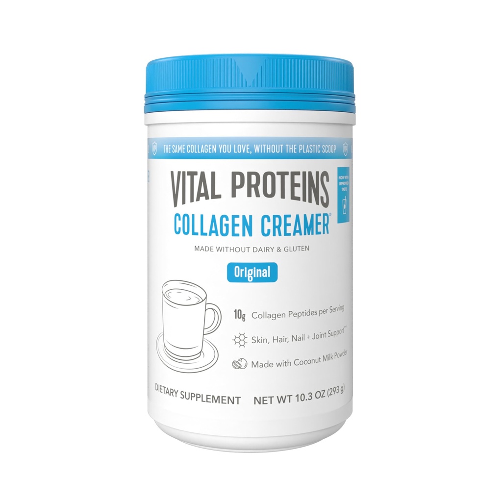 Vital Proteins Collagen Peptydes Proszek - Oryginalny krem do kawy do włosów, skóry i paznokci Wsparcie, 10.3 Oz