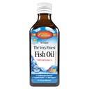 Carlson - The Very Finest Fish Oil, 1600 mg Omega- 3s, Liquid Fish Oil Supplement, Norwegian Fish Oil, Wild- Caught, Sustainable Sourced Fish Oil Liquid, Just Peachie, 200 ml (6.7 Fl Oz)