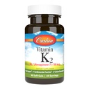 Carlson - Witamina K2 MK- 7 (Menaquinone), 180 µg, Podtrzymanie kości, Biodostępność wapnia, Witamina K2, Witamina K-2, 90 Softgels