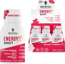 Bee and You Energy X Shot, 12 Pack, Koreański czerwony Ginseng, Royal Jelly, Propolis, Kofeina Free Energy Drink, Witamina C, B3, B6, B12, Suplement immunologiczny, Antyutleniacze, Pomegranat Flavor