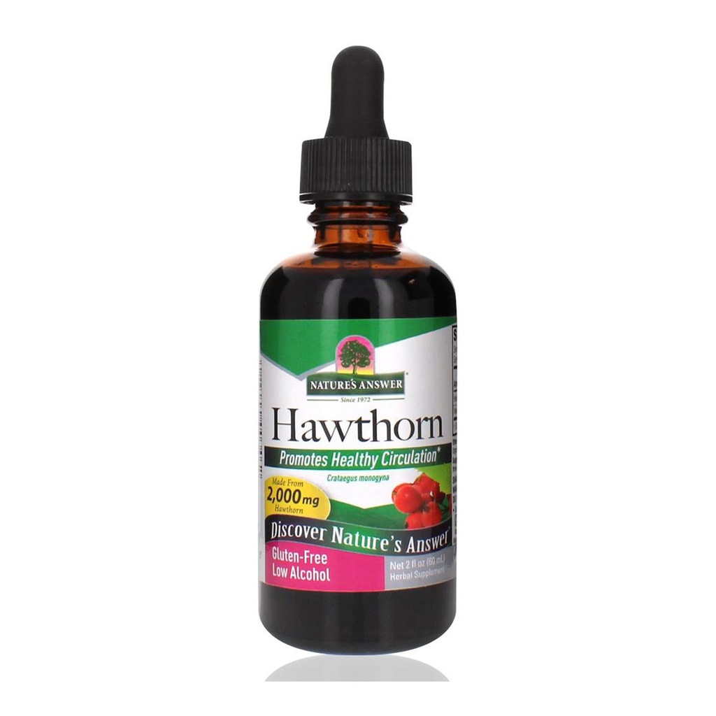 Natural 's Response Organic Hawthorn Extract 2 Oz - Niski alkohol, Gluten Free & Kosher - Heart Support - Idealny do Hawthorn Berry Tea