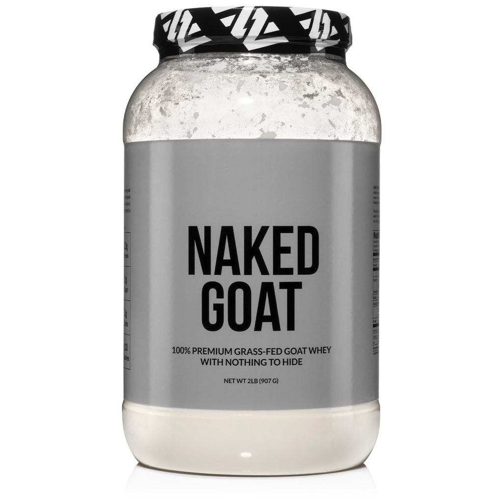 Naked Goat - Pasture Fed Goat Protein z białka serwatki Small- Herd Wisconsin Dairies, 2Lb luzem, GMO Free, Soy Free. Łatwe w digeście - Wszystkie naturalne - 23 Gramy Protein - 30 Służenia