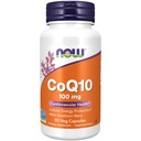 Now Foods Supplements, CoQ10 100 mg z Hawthorn Berry, stopień farmaceutyczny, All- Trans Form produkowany przez Fermentation, 90 Kapsułki Veg