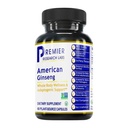 Premier Research Labs American Ginseng Supplement - American Ginseng Capsules, Herbal Ginseng Root Pills, North American Ginseng Herb Extract, Calming Energy Supplement - 60 Plant- Based kapsułki