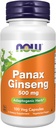 Teraz żywności Suplementy, Panax Ginseng (Root) 500 mg, Adaptogenetic Herb *, 100 kapsułki Veg