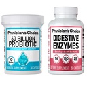Choice lekarza - Optimal Gut Health Bundle: 60 Miliard Probiotyki + Enzymy Digestive dla Digestive Comfort i Wsparcie immunologiczne