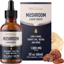 Mushrooms Liquid Drops Complex: 124; Lions Mane Supplement with Turkey Tail Mushroom, Reishi, Shiitake & More: 124; Support Cognitive Function, Memory & Focus Equipment 124; Non-GMO, Soyfree: 124; 2 Fl Oz, 60 Służenie