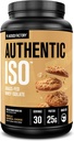 Jacked Factory Autentic ISO Grass Fed Protein Serwatka Isolate Powder - Niskie węglowodany, Non-GMO Muscle Building Protein w / No Fillers, Post Workout Recovery, Vanilla Oatmeal Cookie