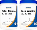 Nutricost Beta Alanine 500 Butelki Gramowe (2 opakowania dla 1 KG) - Czysta Beta Alanine