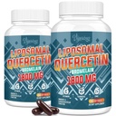 Liposomal Quercetin Phytosome, Quercetin with Bromelain, Cynk & Witamina C, Bioactive Phytosome Complex, 20X Wyższa Absorpcja - 120 Softgels