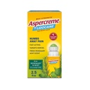 Aspercreme Essential Oils Lidocaine Pain Relief with No-Mess Roll-On Applicator, Max-Strength Lidocaine Numbs Away Nerve Pain, Moisturizing Aloe Hydrates Skin, Rosemary & Mint, 2.5 Oz.